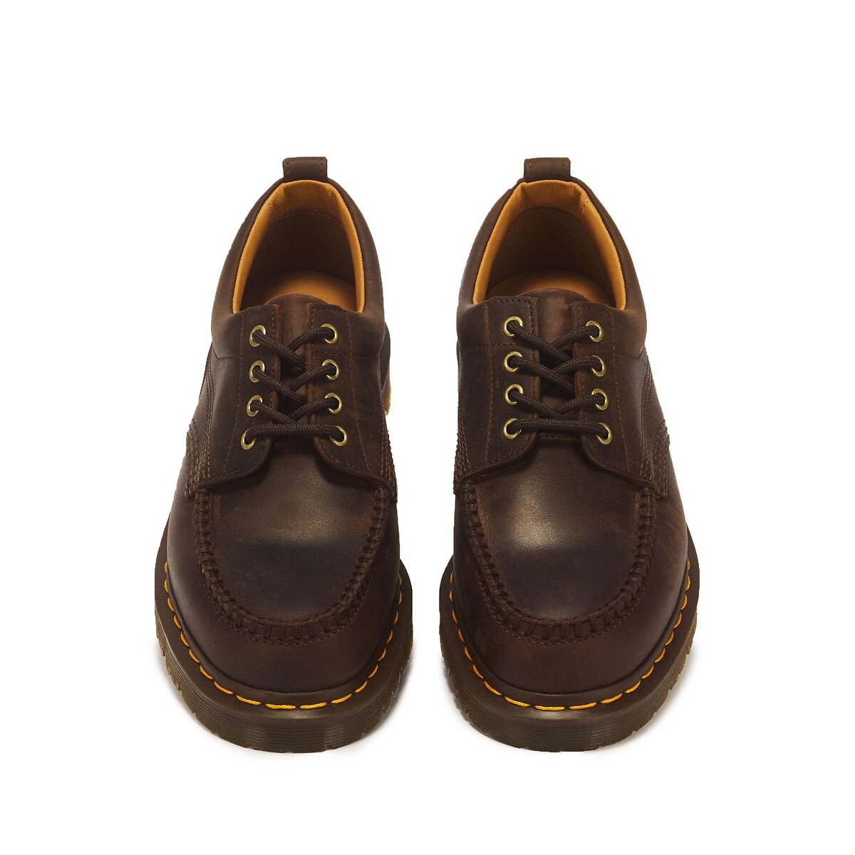 Derbies en cuir, Lowell Crazy Horse marron, DR. MARTENS