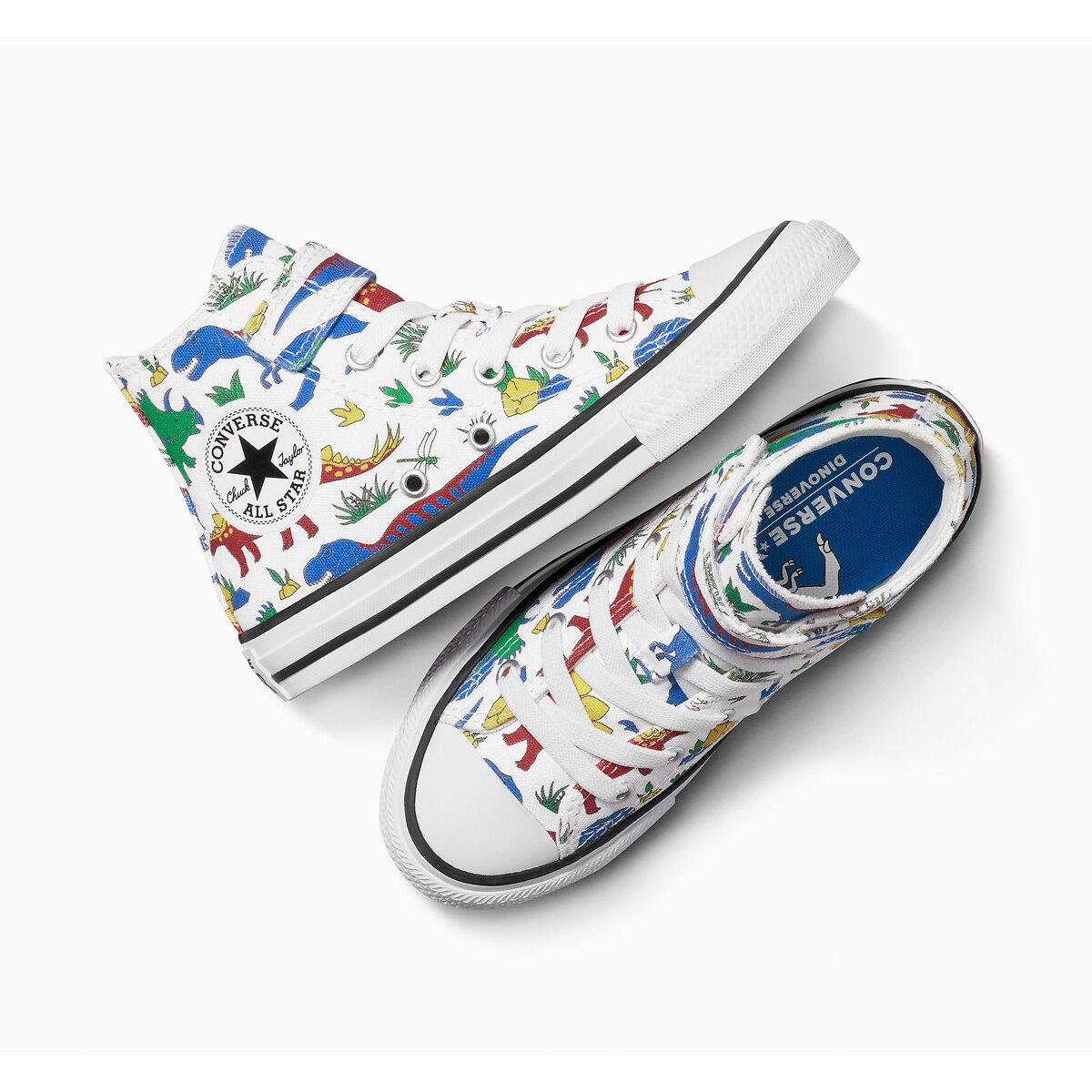 Kids Chuck Taylor All Star 1V Dinocons Trainers white/multi-coloured, CONVERSE