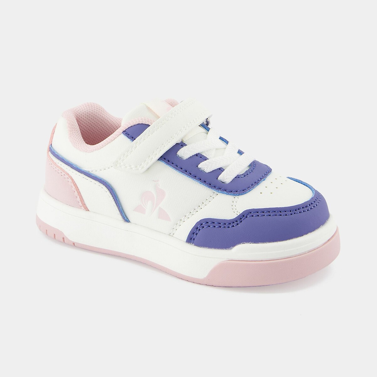 Baskets Court Breaker blanc/violet/rose, LE COQ SPORTIF