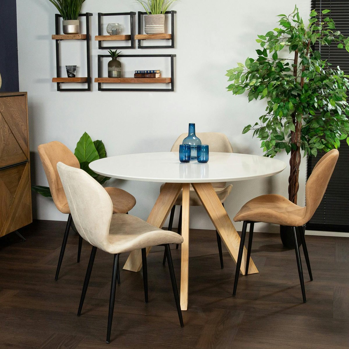 Chaise de salle à manger design (lot de 2) HAWAI beige, PIER IMPORT