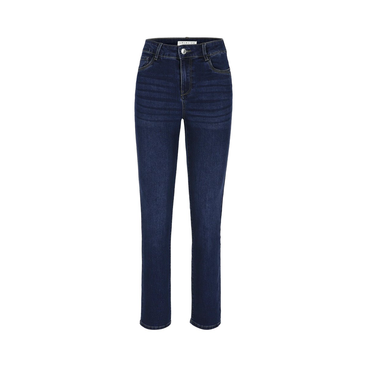 Jean slim taille haute dark blue, LOLALIZA