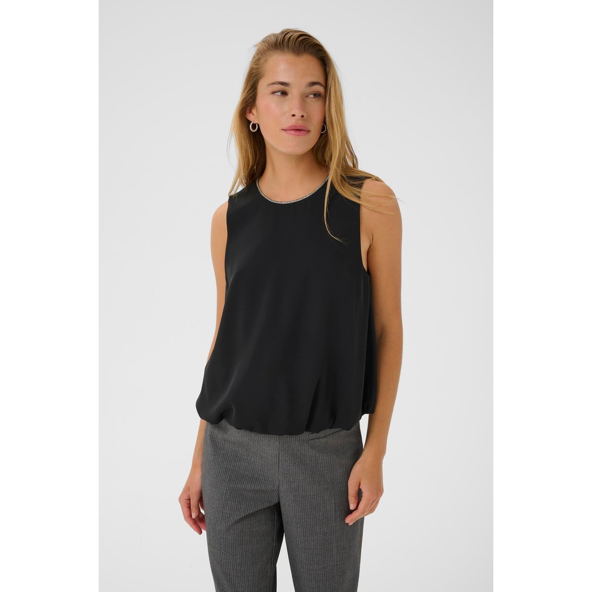 Blouse à manches courtes noir black, KAFFE