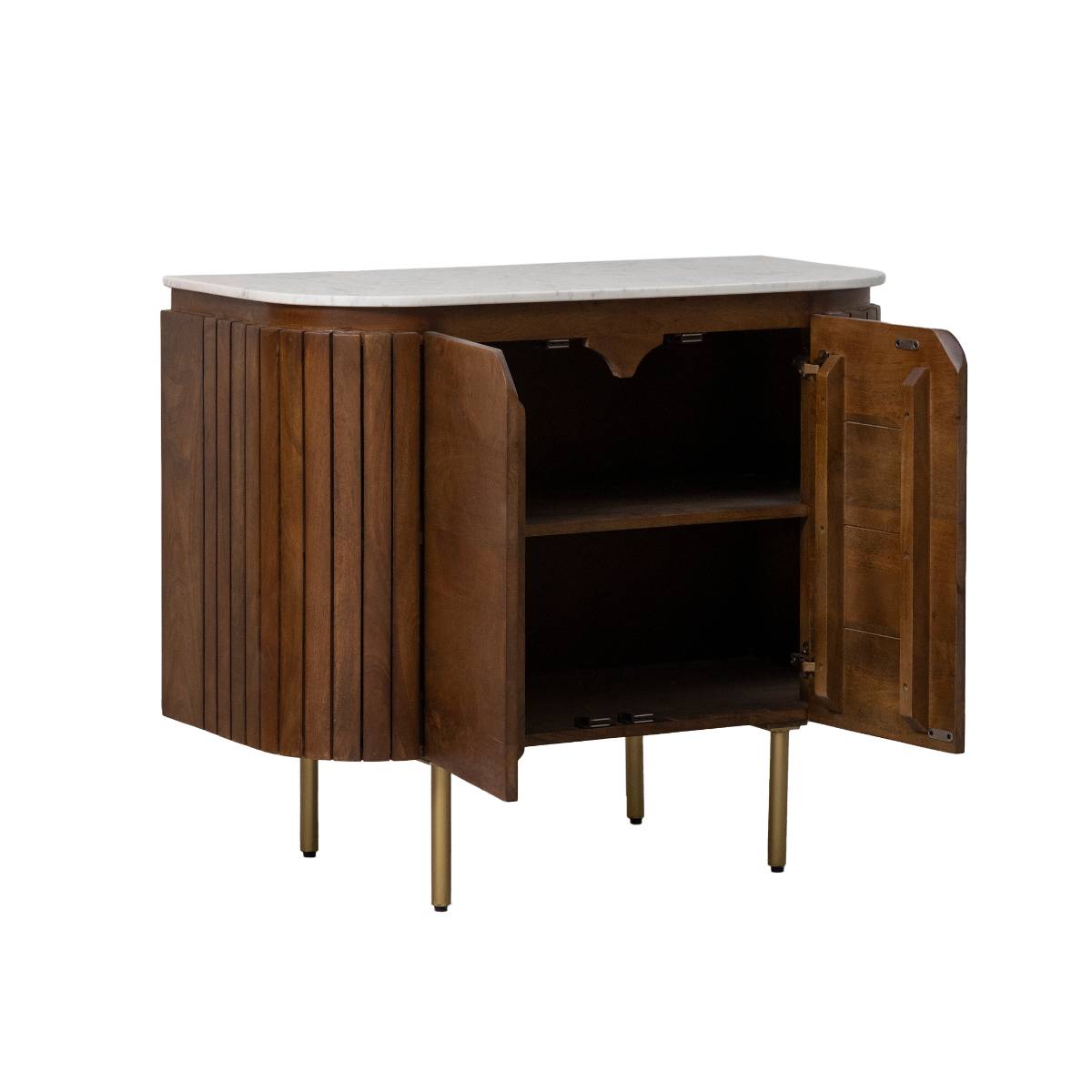 Buffet en bois de manguier SIENNE bois foncé, MADE IN MEUBLES 