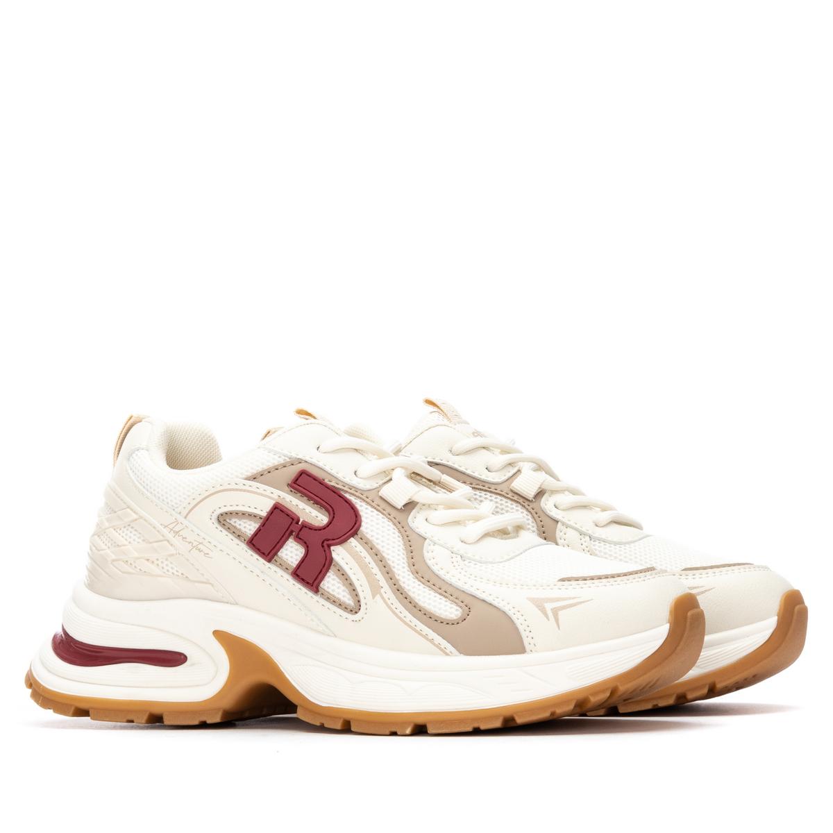Baskets Plaine Lacets beige, REFRESH