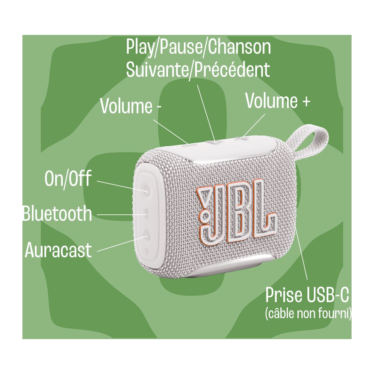 Enceinte portable GO 5 Violet couleur unique, JBL