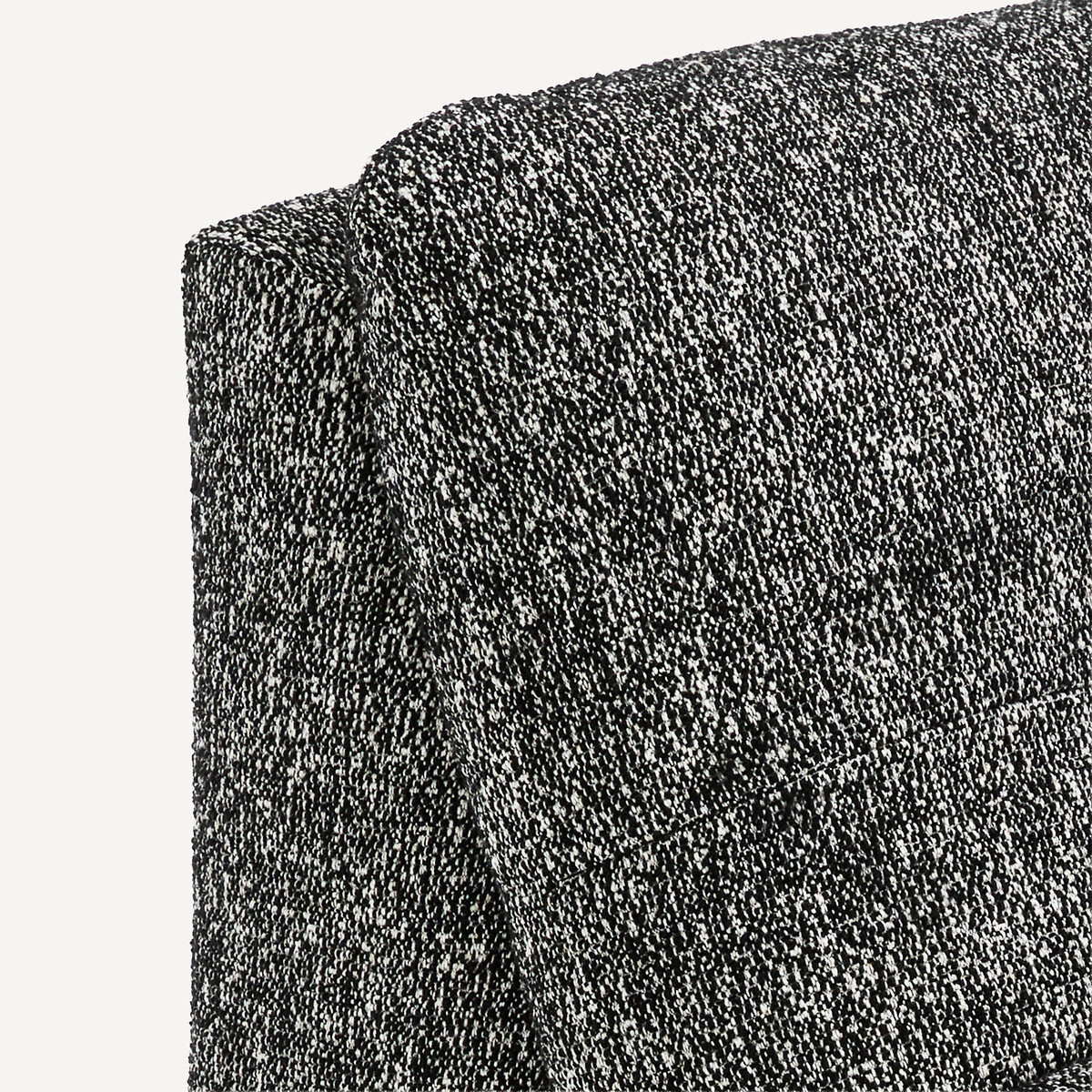 Angle 90° modulable, en bouclette, GIULIANO noir, AM.PM