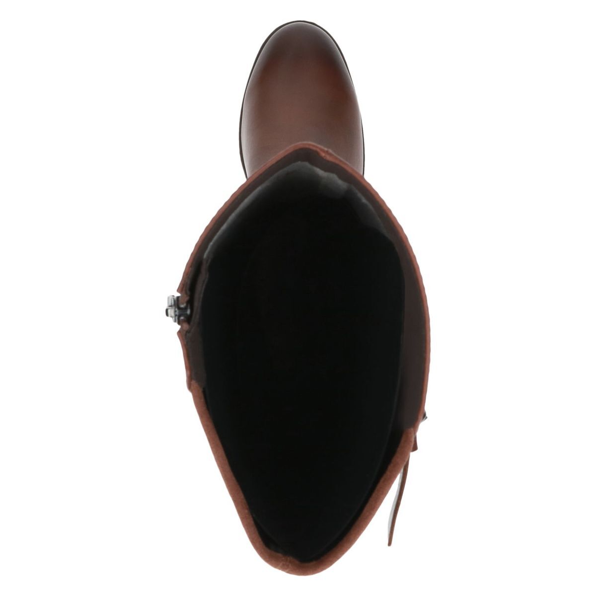 Bottes talon bloc marron chocolat nubuck, CAPRICE