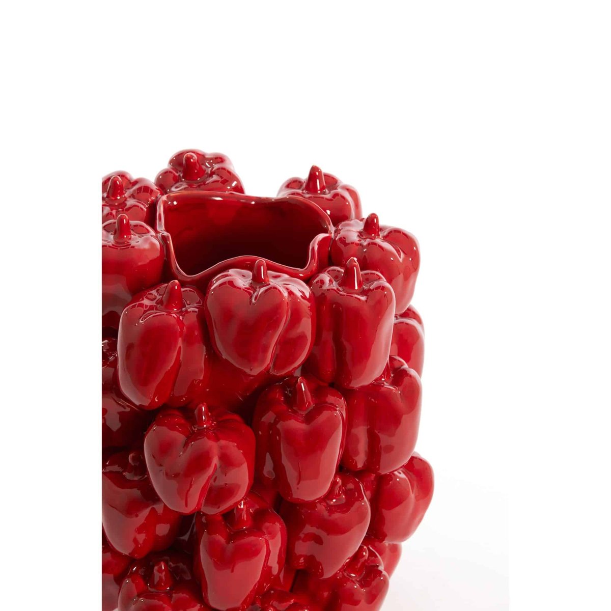 Vase Céramique BELLPEPPER rouge, LIGHT & LIVING