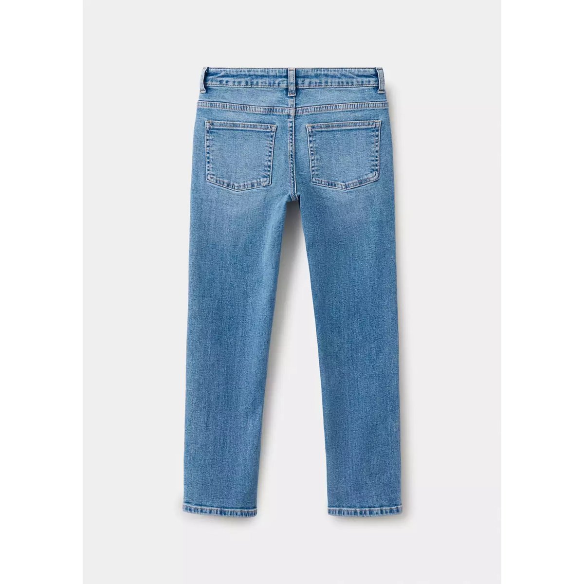 Jean slim fit en coton bleu moyen, MANGO KIDS