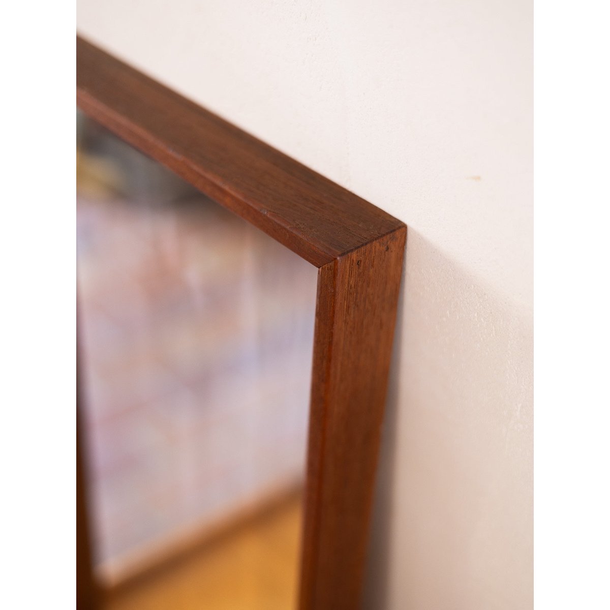 Grand miroir en bois Igor N°1153 - Bon état bois foncé, DEBONGOUT