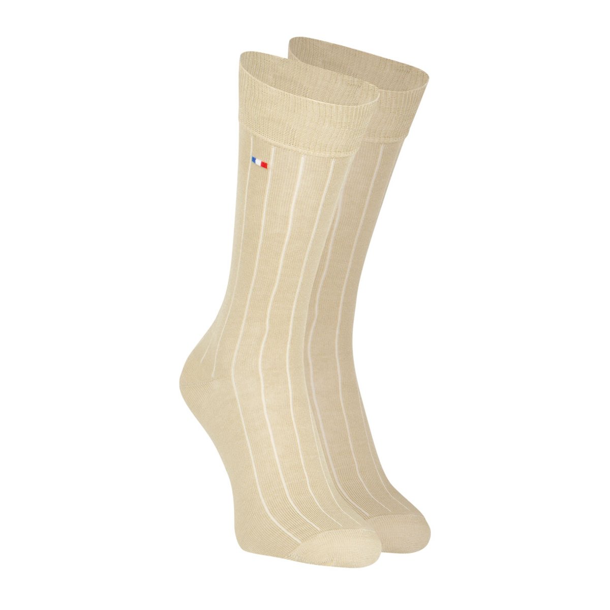 Chaussettes mi-hautes Fil d'Ecosse FAIT EN France beige, EMINENCE