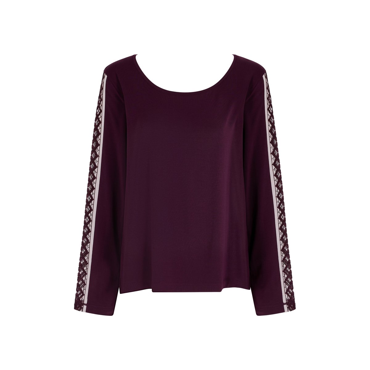 Top manches longues Sweet Obsession deep berry, AUBADE