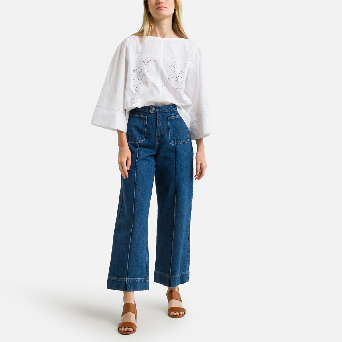 Jean large taille haute HARRY denim, SOEUR