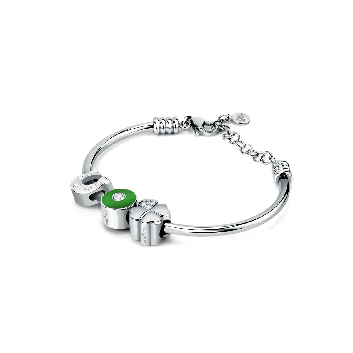 Bracelet en Acier, Émail, Cristaux DROPS silver, MORELLATO