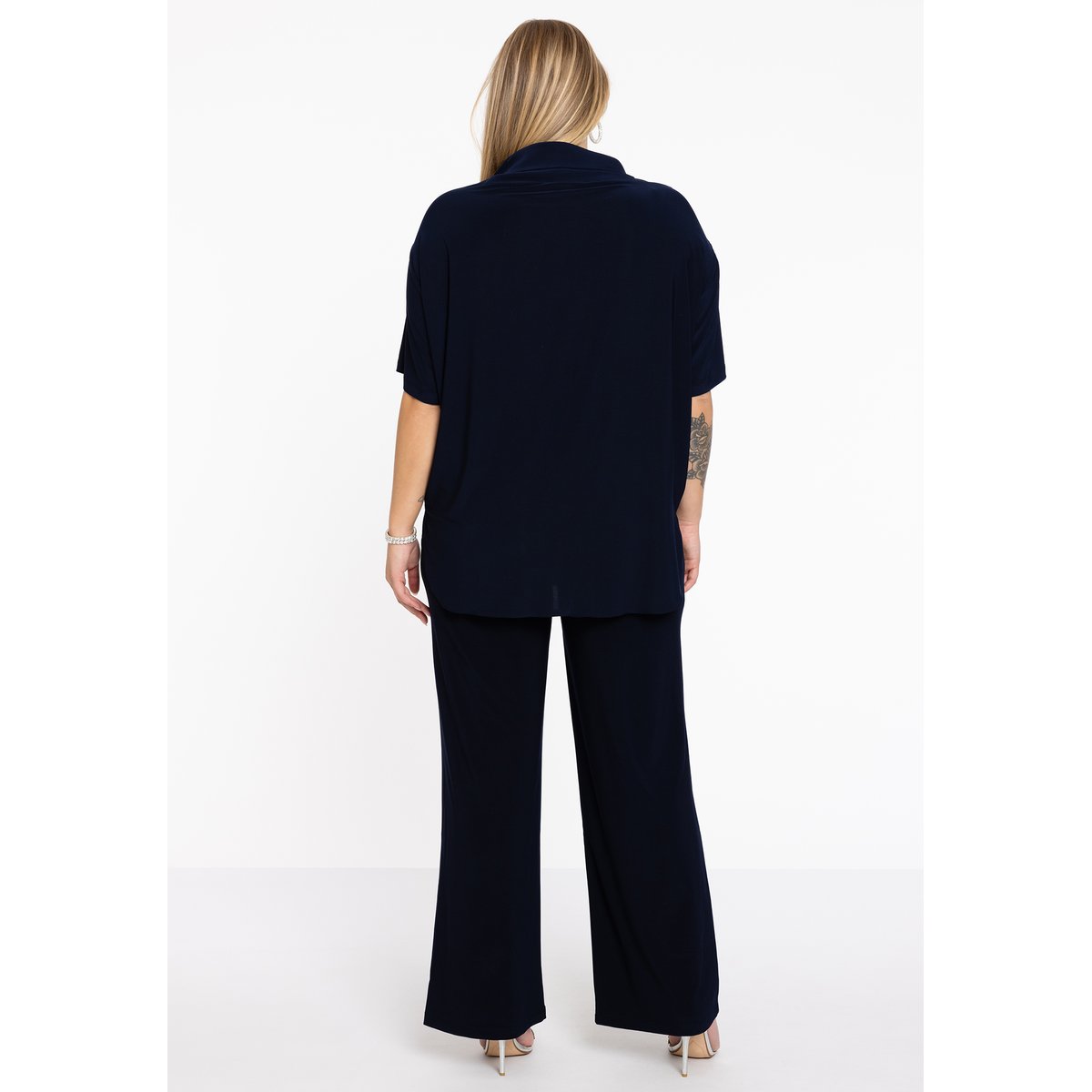 Pantalon bootcut marine, YOEK
