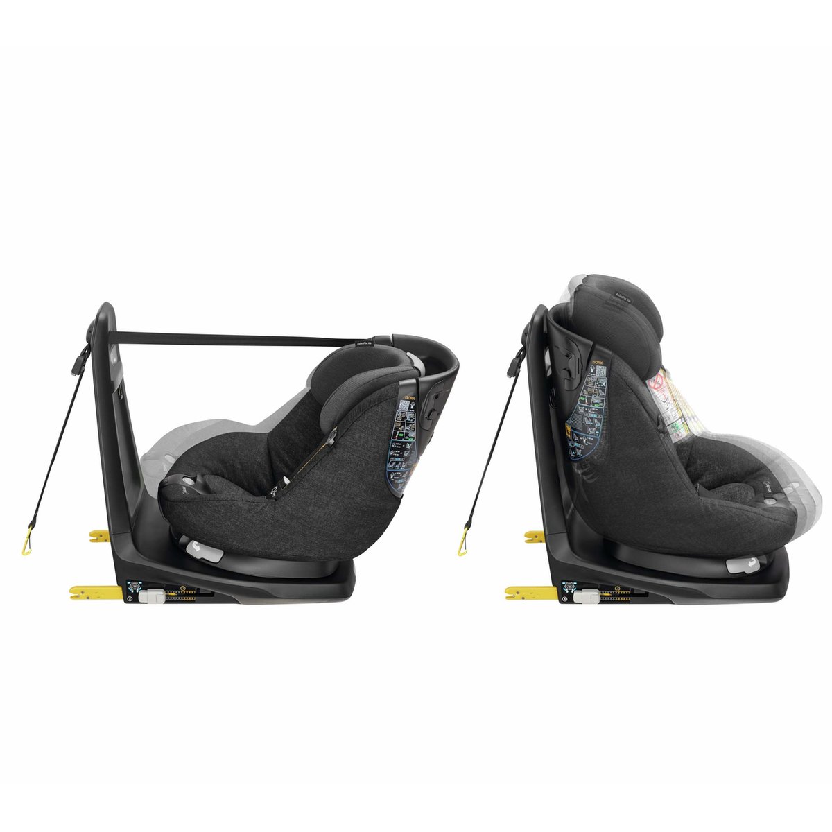 Siège auto pivotant Isofix avec airbags AxissFix Air noir nomade, BEBECONFORT