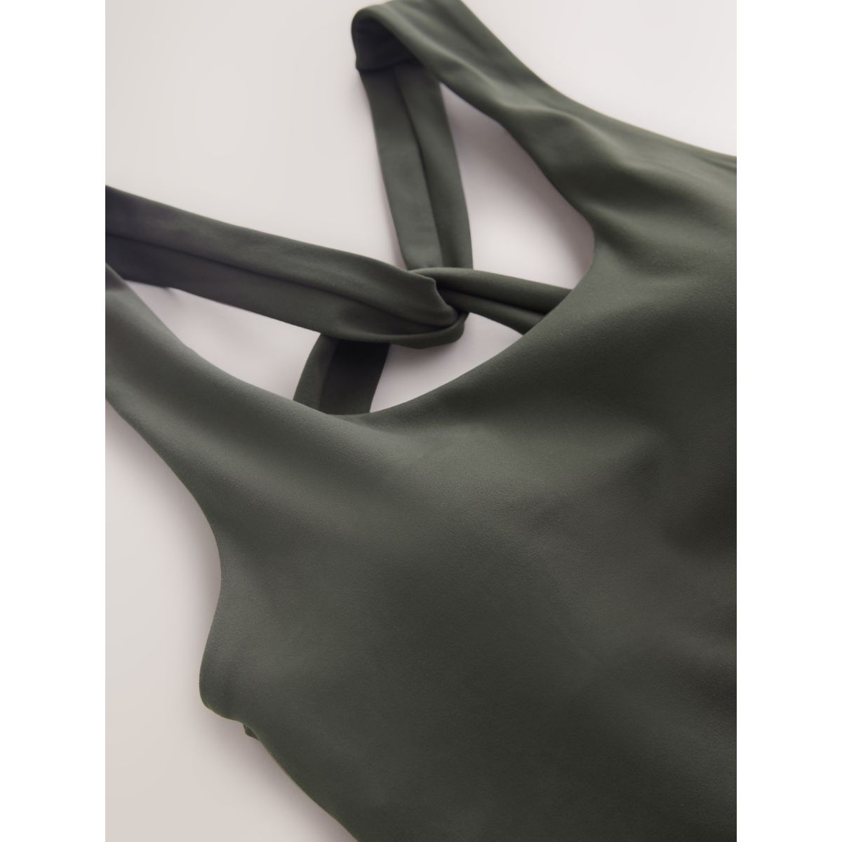 Débardeur à dos croisé active balance vert kaki, NEXT