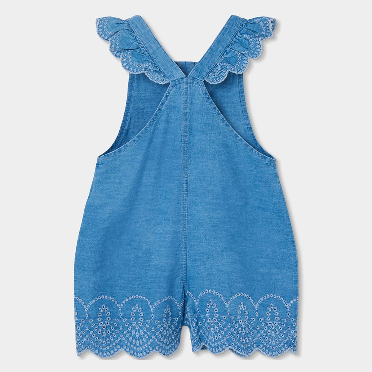 Salopette fille denim bleu, BOBOLI
