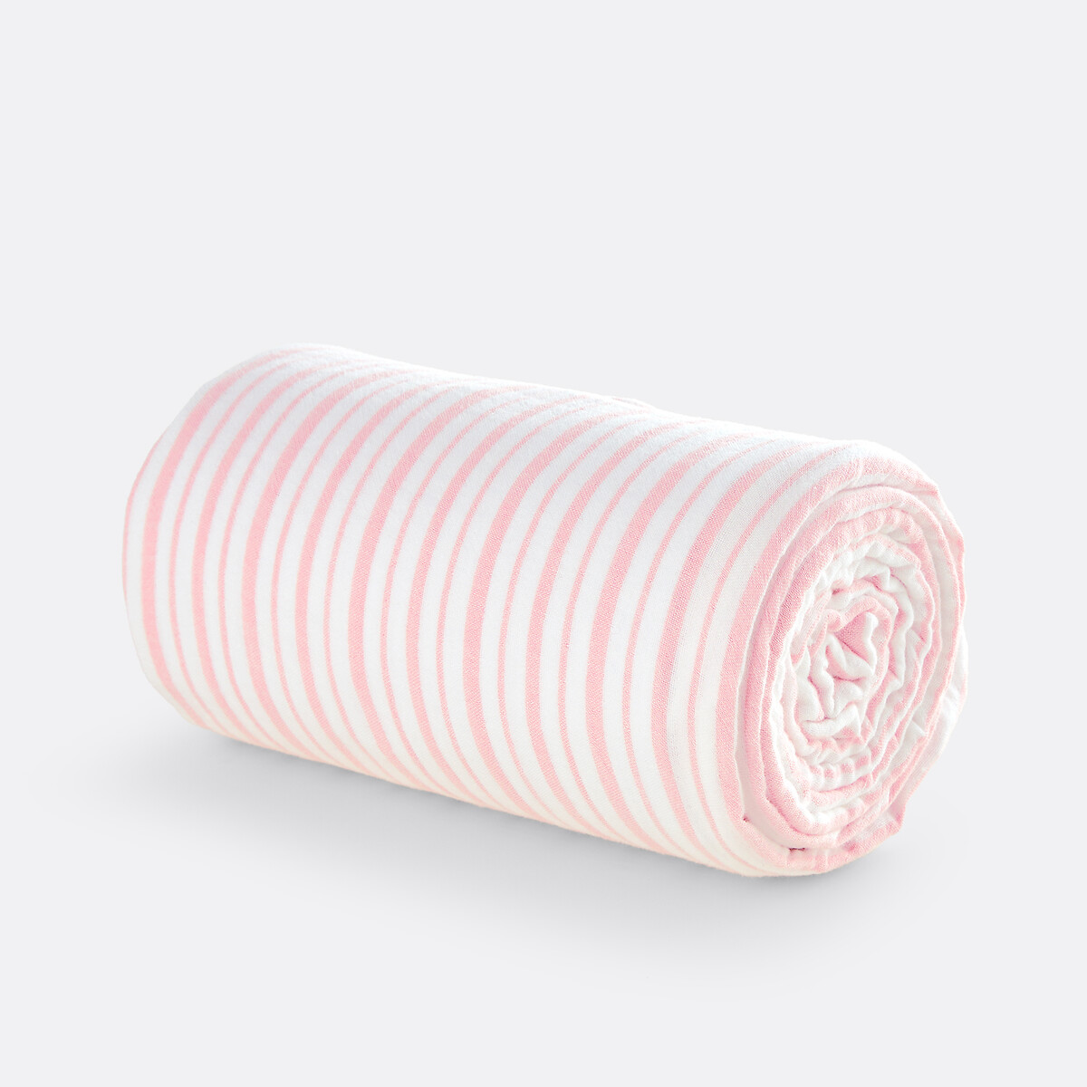Drap-housse enfant, en gaze de coton, à rayures, bonnet 25 cm, ADÈLE imprimé rayures, LA REDOUTE INTERIEURS