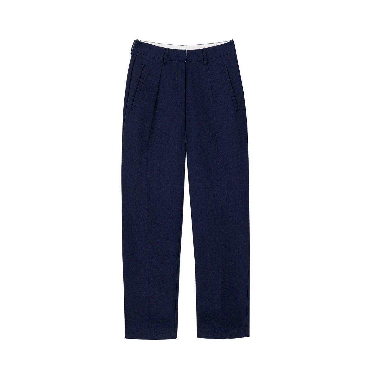 Pantalon cigarette uni PARFAIT 25-marine, LA PETITE ETOILE