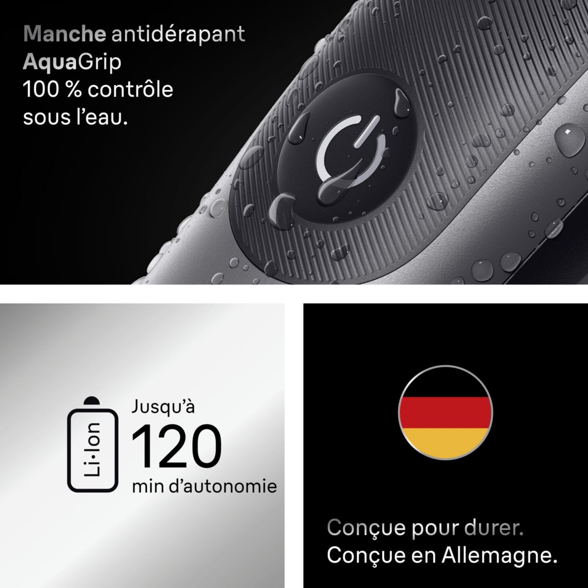 Tondeuse multi usages AIO7560, 14 hauteurs de coupe, précision 0,5 mm, autonomie 120 mn couleur unique, BRAUN