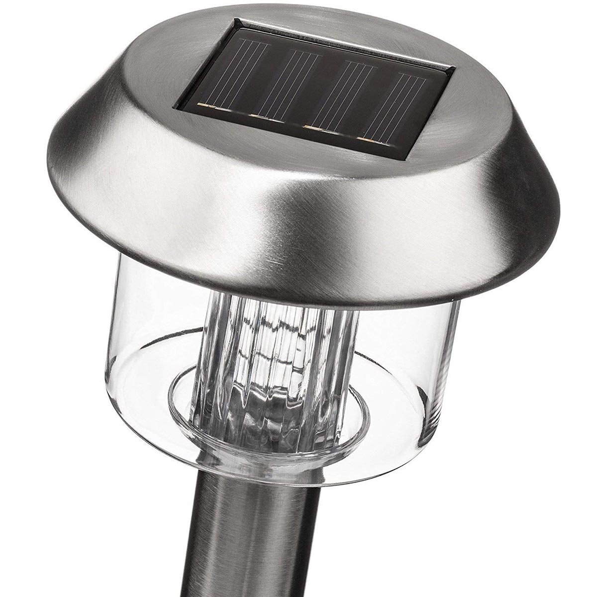 Lot de 8 Balises solaires à planter ALESIA inox, LUMISKY