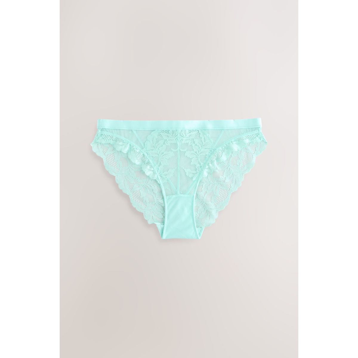 Slips en dentelle, lot de 2 turquoise/blanc, NEXT