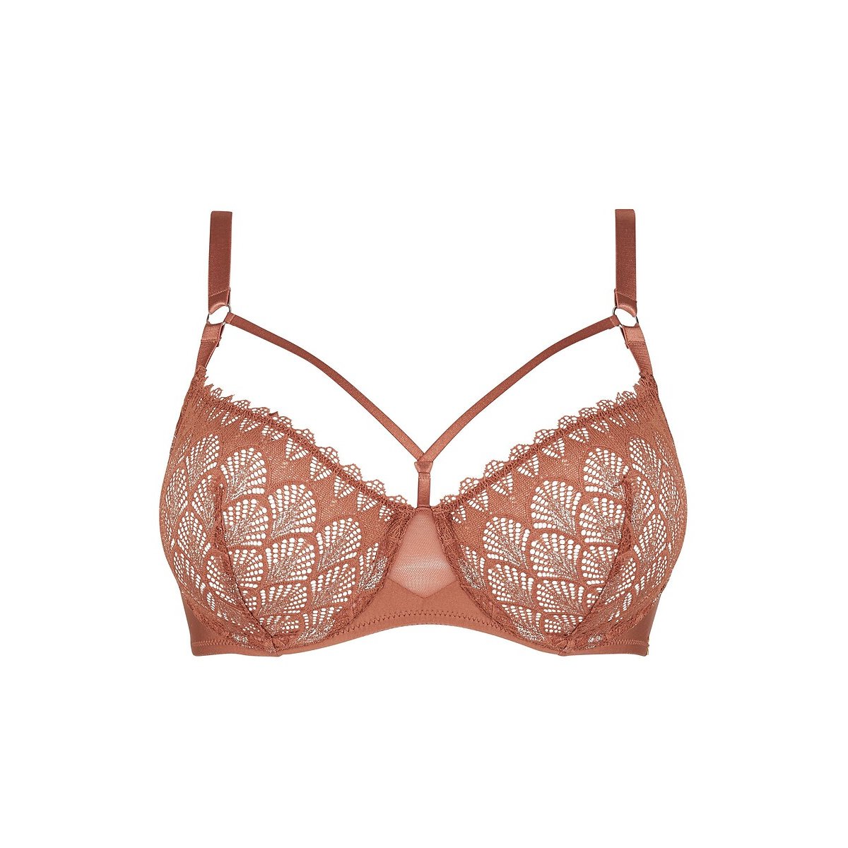 Soutien-gorge à armatures OLYMPE marron cuivré, SANS COMPLEXE