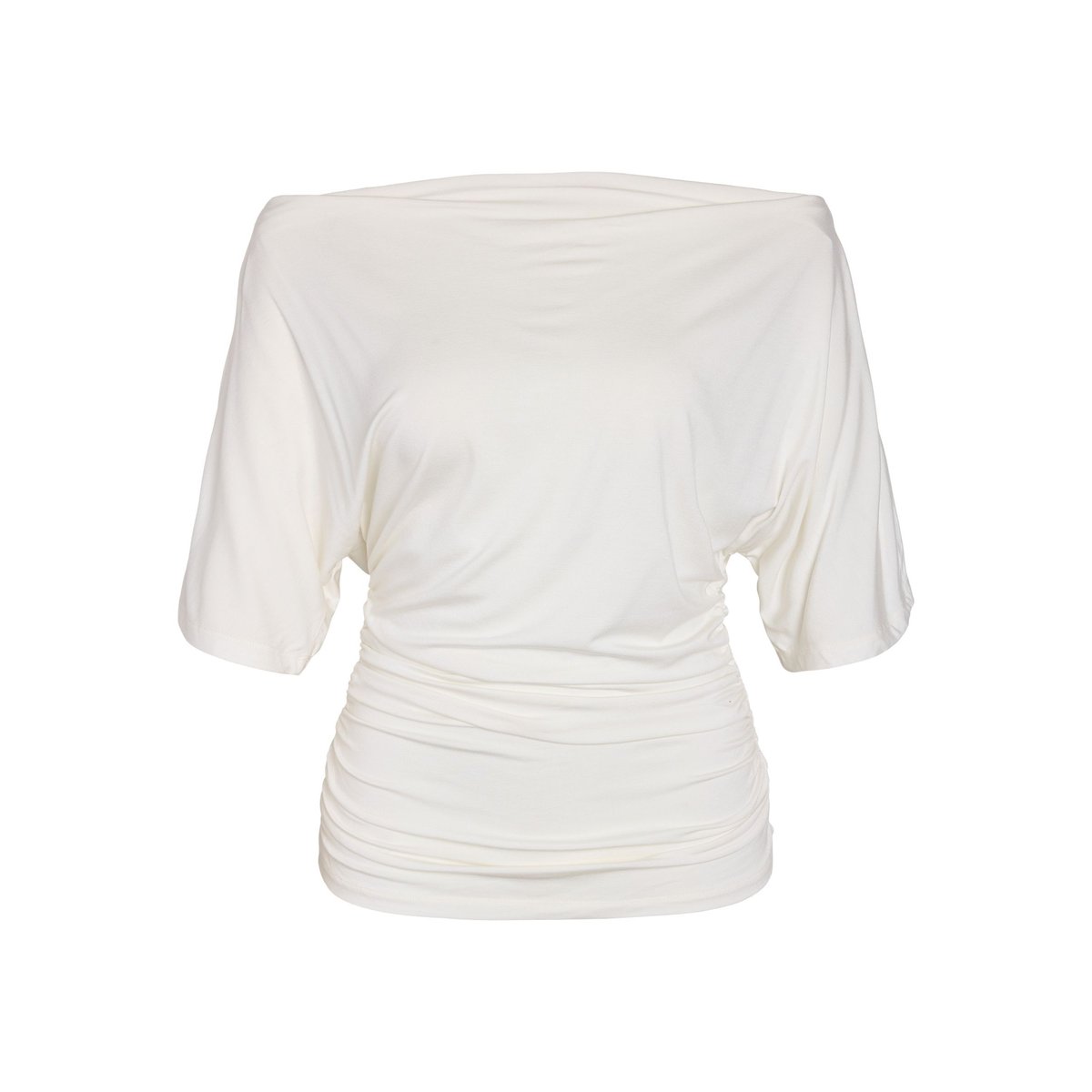 Haut Asymétrique blanc - bright white1, NOISY MAY
