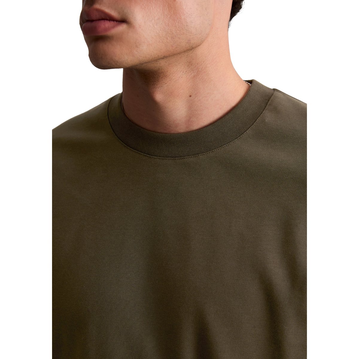 T-shirt à manches longues ample, épais en coton bio marron, MARC O’POLO DENIM