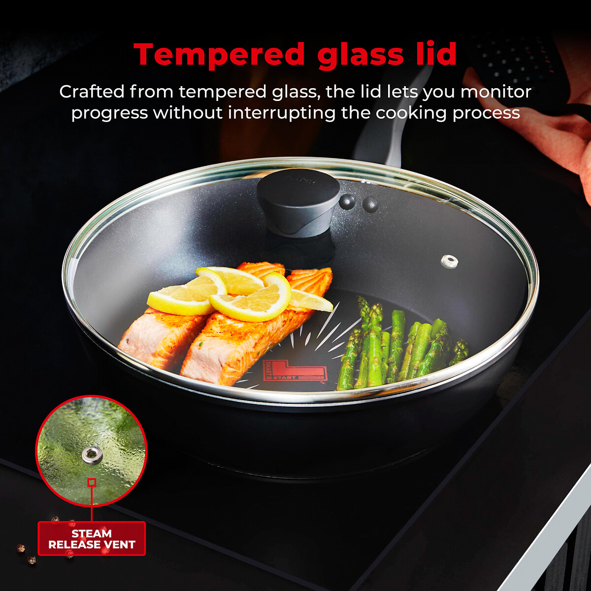 28cm Smart Start Gourmet Multi-Pan black, TOWER