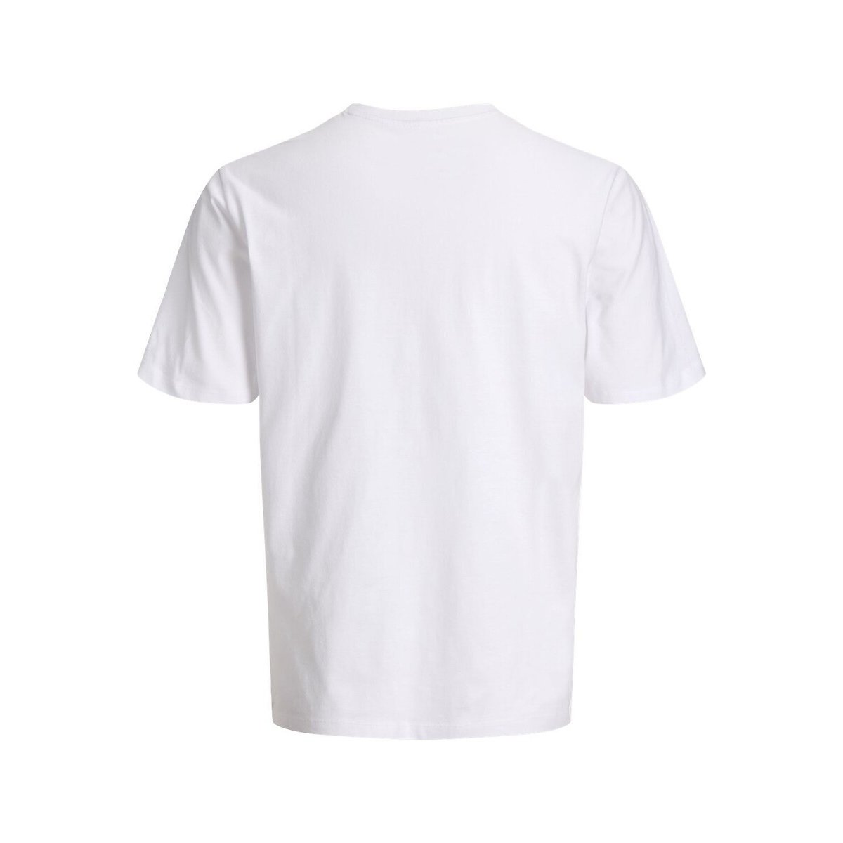 T-shirt met doodskopafbeelding wit, JACK & JONES
