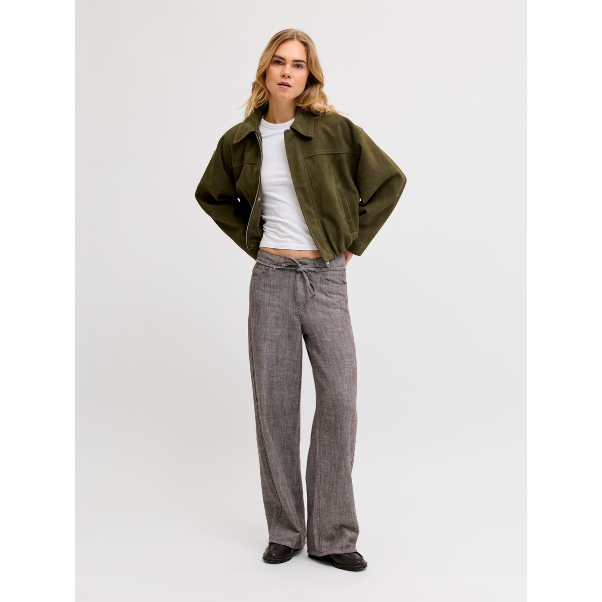 Pantalon À Jambe Large marron - seal brown 1, JJXX
