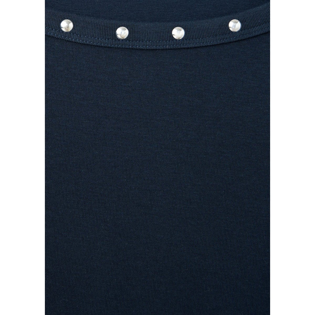 T-shirt col bateau à clous bleu marine, MANGO TEEN