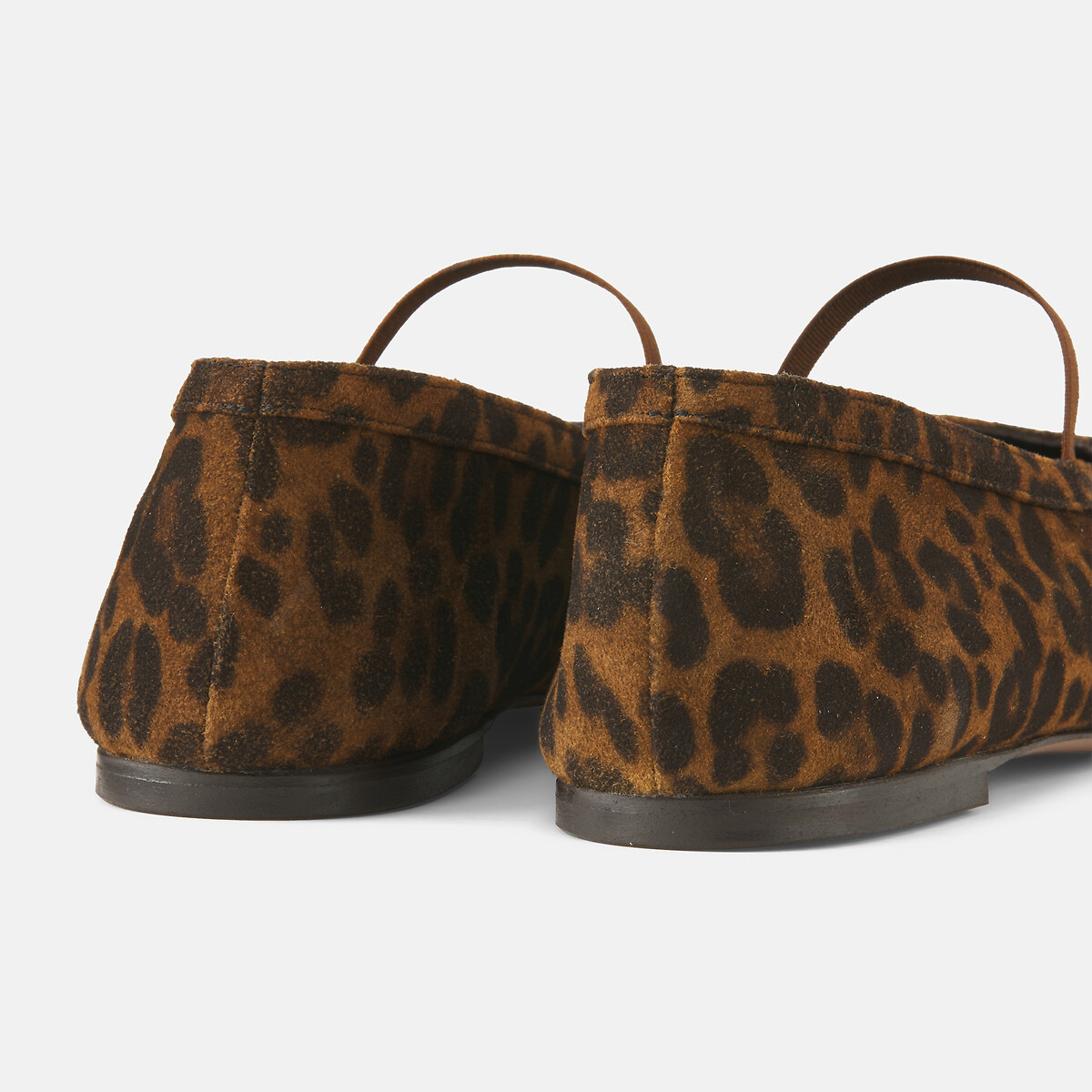 Ballerines en cuir n°136 léopard, RIVECOUR