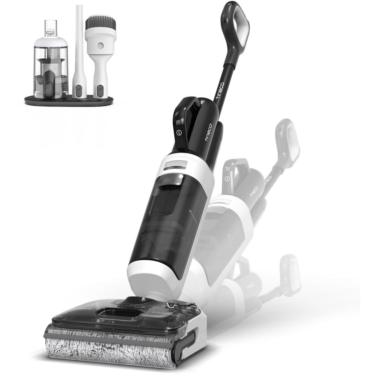 Aspirateur laveur Floor One Switch i5 Stretch Noir couleur unique, TINECO