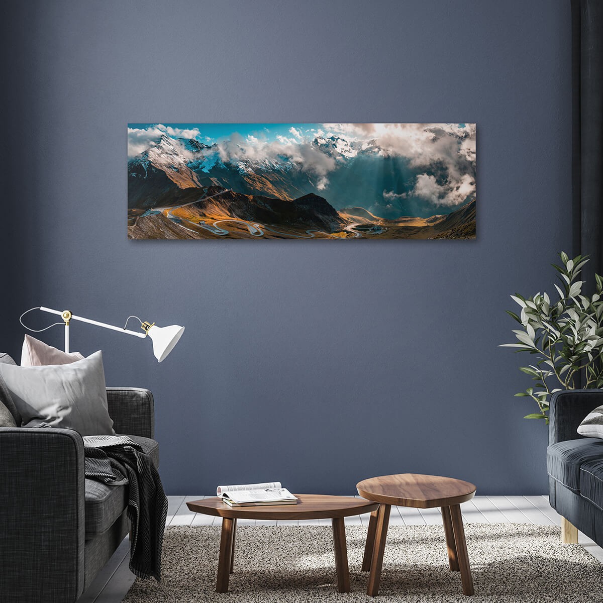 Tableau Mural Échappée Belle GRANDS ESPACES tableaux sur toile-marron, CEANOTHE