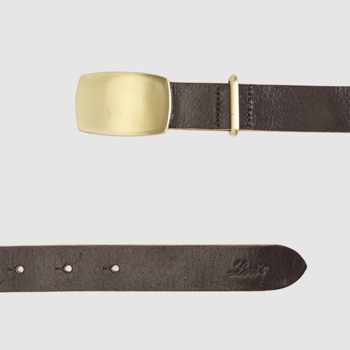 Ceinture Presidio à boucle plaque marron - bracken, LEVI'S