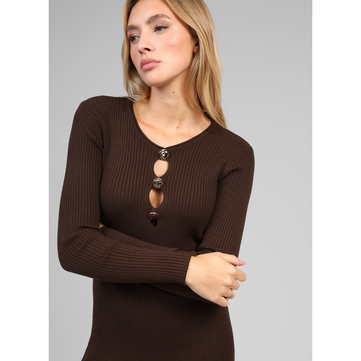 Robe Longue NADIA noir, AN'GE