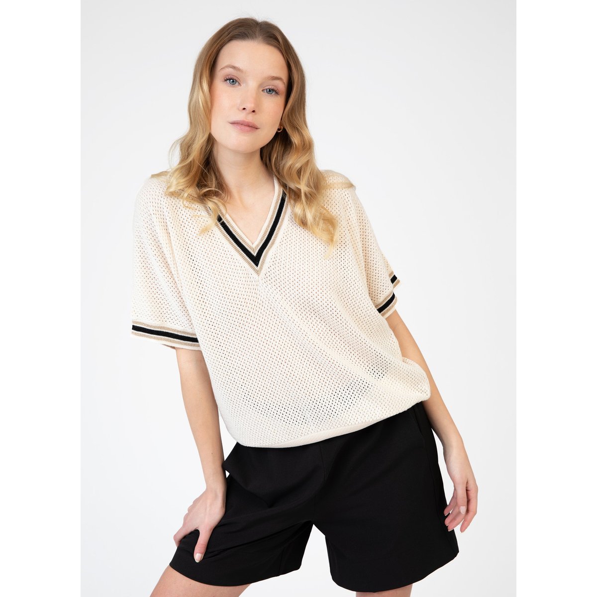 Pull LASALSA ecru, AN'GE