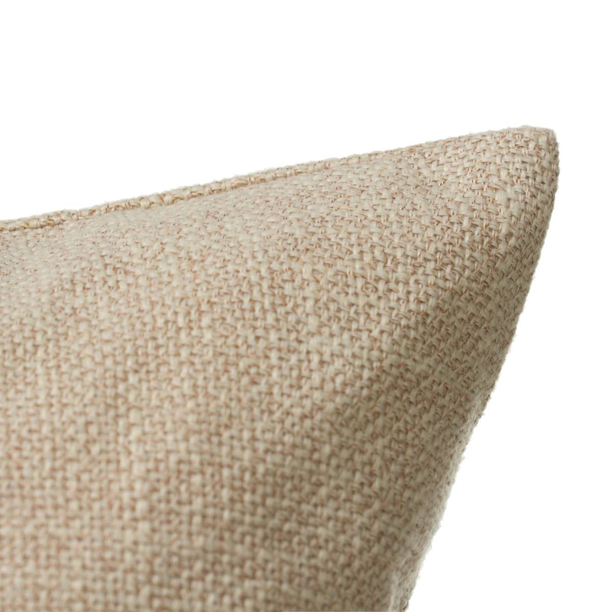 Coussin déhoussable CLEM beige lin, ATMOSPHERA