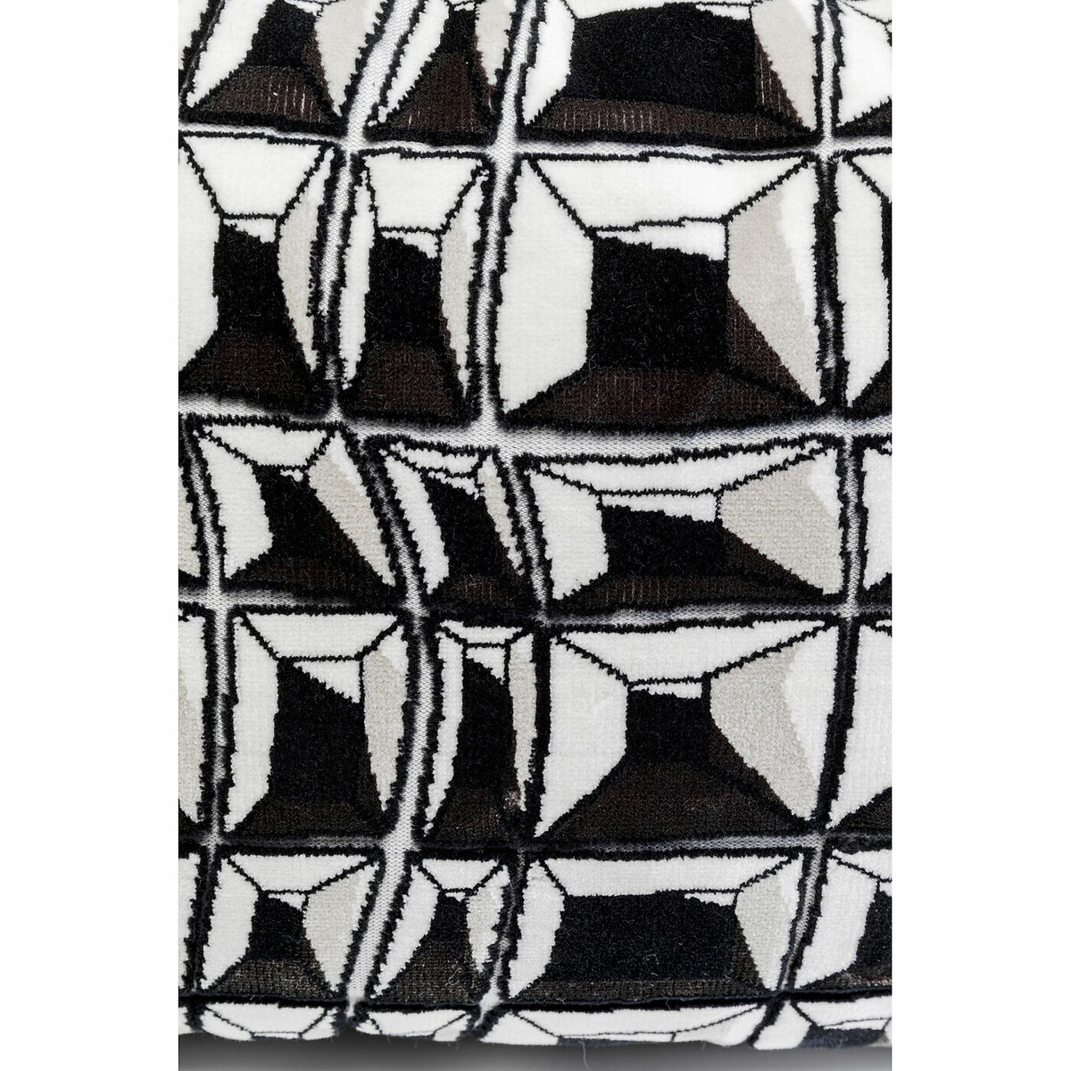 Kissen Cut Pile 50x30cm schwarz, KARE DESIGN