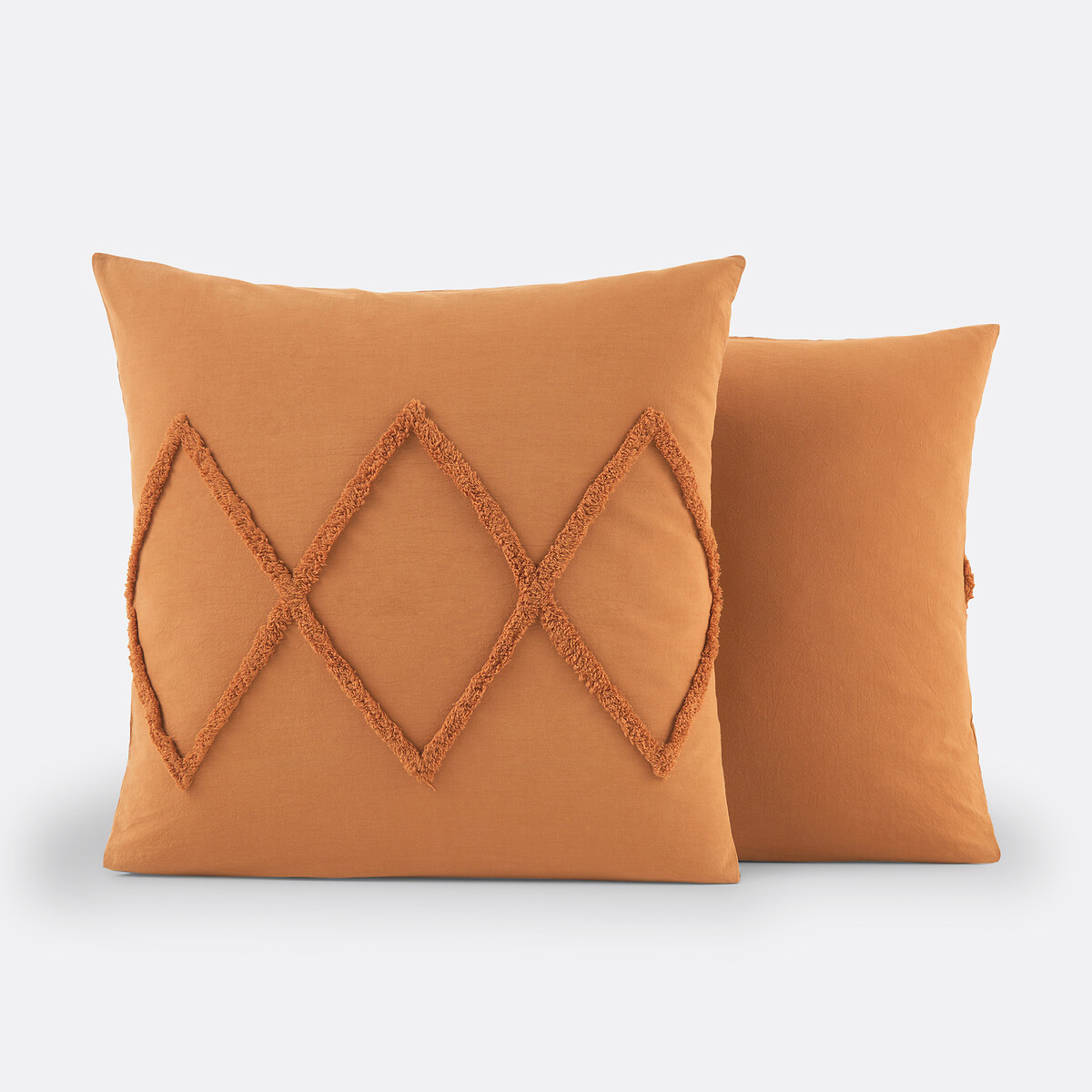 Taie d'oreiller en coton, Assa caramel caramel, LA REDOUTE INTERIEURS