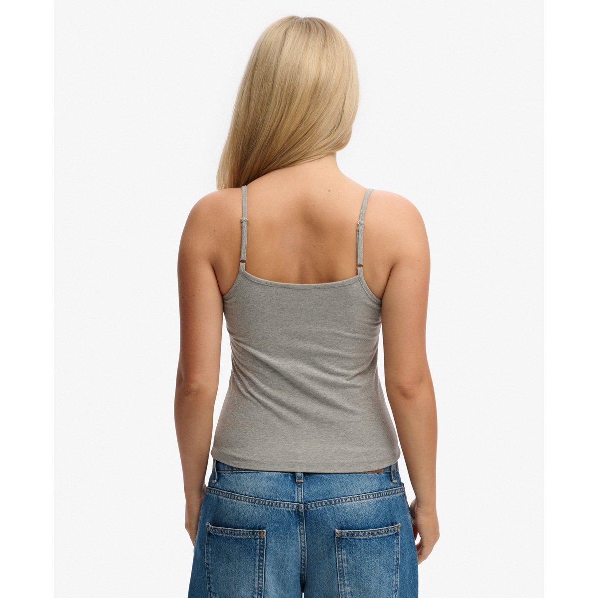 Débardeur Froncé Athletic Essentials gris chiné, SUPERDRY