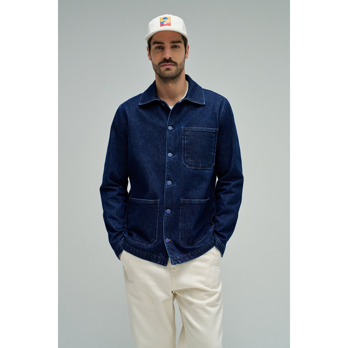 SURCHEMISE EN DENIM AKA CORLEONE bleu denim, SALSA JEANS
