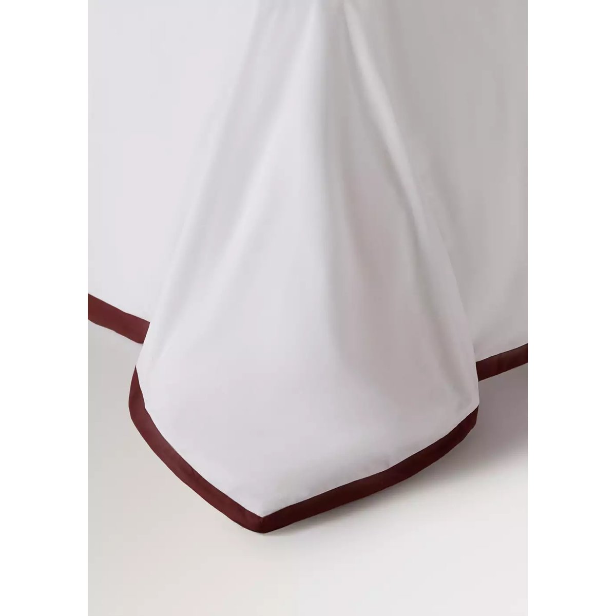 Housse de couette coton détail contrastant lit 135 cm blanc, MANGO HOME