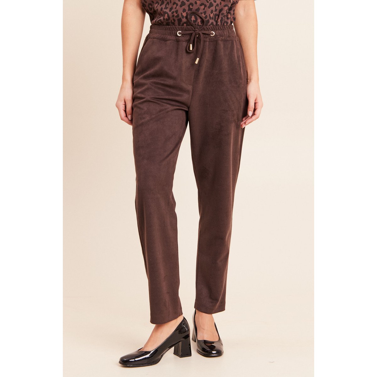 Jogging aspect daim marron foncé, BREAL
