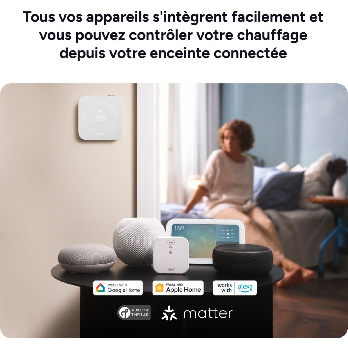 Thermostat connecté Filaire Kit de démarrage X (2e gén.) couleur unique, TADO