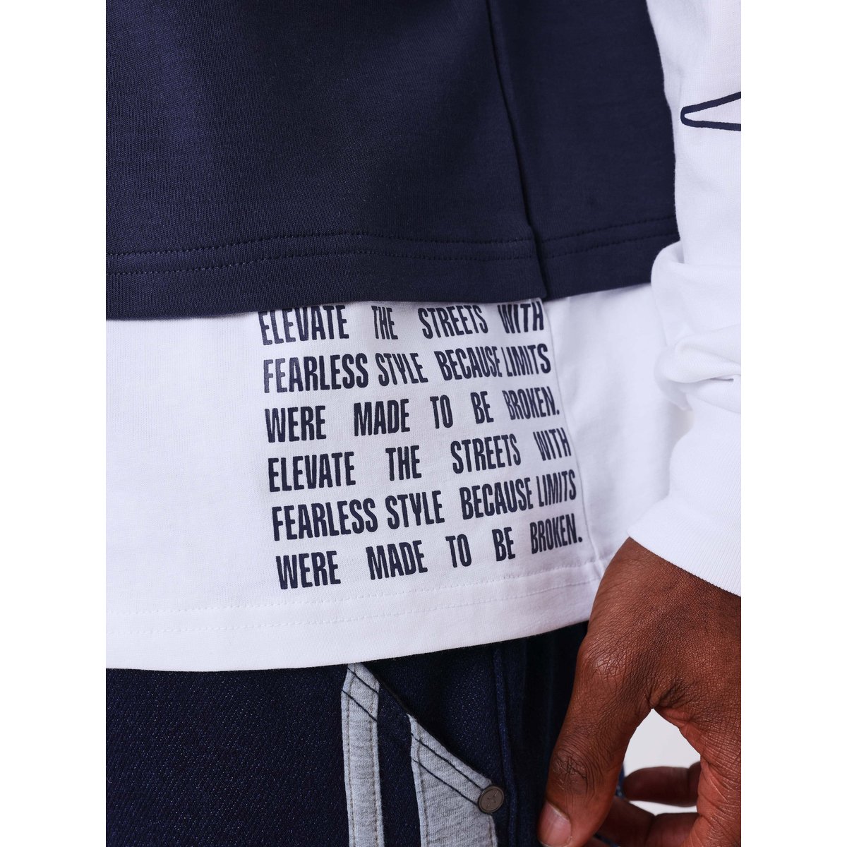 T-shirt manches longues CHANGE THE GAME bleu, PROJECT X