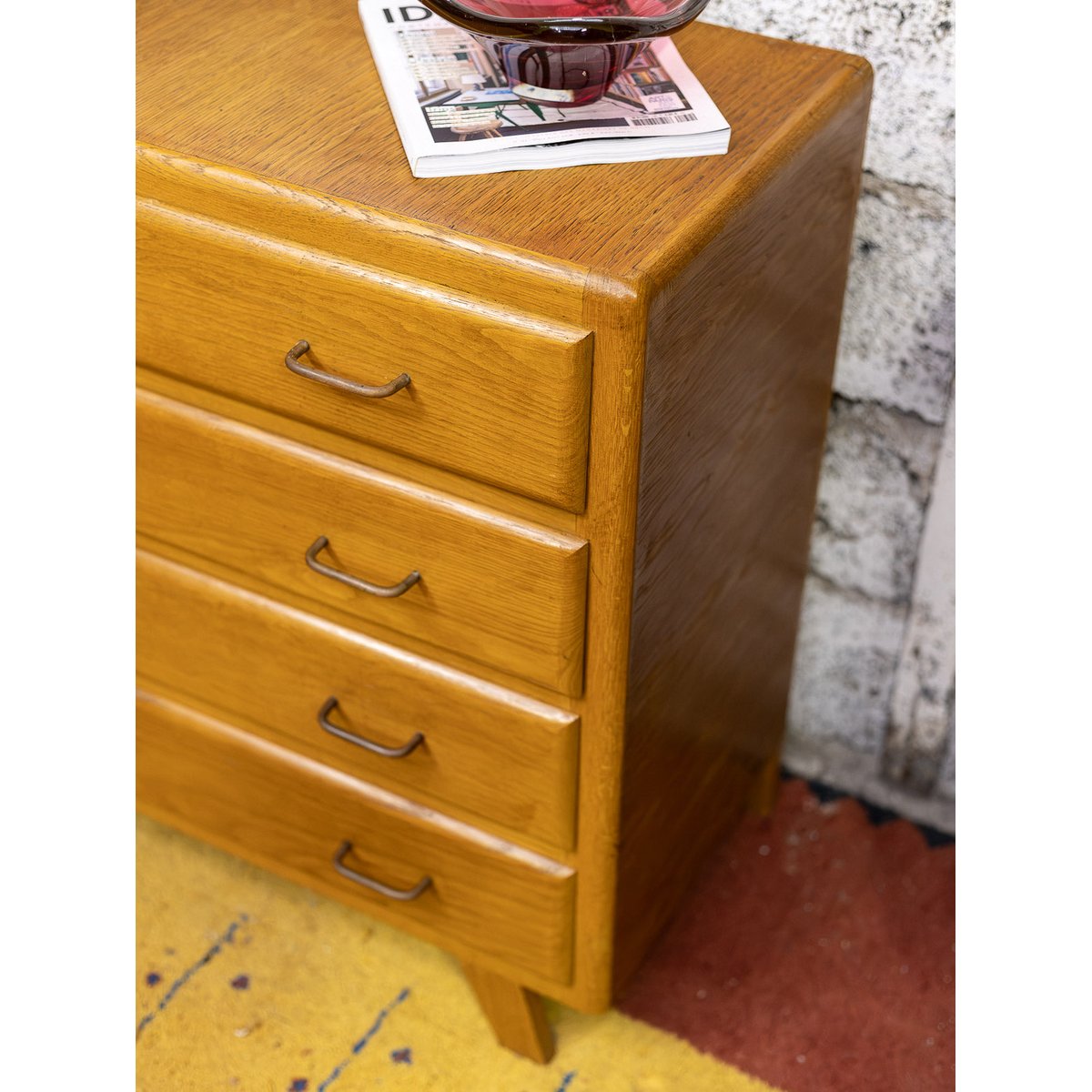 Commode contemporaine Olga N°1132 - Bon état argenté, DEBONGOUT